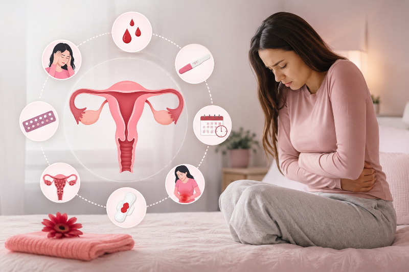 What causes vaginal bleeding, and how can it be treated?